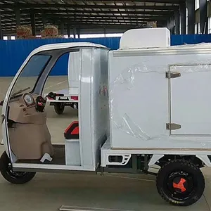 Triciclo eléctrico con caja refrigerada