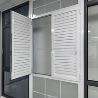 Fenêtre à battants en aluminium de qualité supérieure pour les maisons de luxe nécessitant ventilation, intimité et un style moderne
