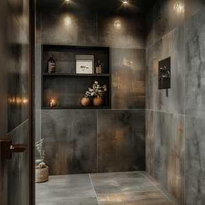 Estante <span class=keywords><strong>de</strong></span> <span class=keywords><strong>ducha</strong></span> incorporado <span class=keywords><strong>de</strong></span> nicho <span class=keywords><strong>de</strong></span> pared <span class=keywords><strong>de</strong></span> acero inoxidable a prueba <span class=keywords><strong>de</strong></span> herrumbre comercial con luces montadas en la esquina para uso en hoteles - Product Image 5