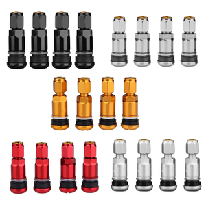 Tiges de <span class=keywords><strong>valve</strong></span> de pneu <span class=keywords><strong>tubeless</strong></span> en alliage d'aluminium à fond plat <span class=keywords><strong>pour</strong></span> voiture, SUV, moto – Remplacement anti-explosion <span class=keywords><strong>pour</strong></span> jantes automobiles - Product Image 1