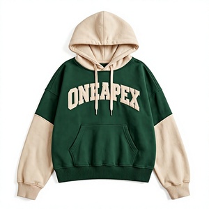 เสื้อฮู้ดดี้โอเวอร์ไซส์สีเขียวสำหรับผู้หญิง สกรีนโลโก้ได้ ผลิตภัณฑ์สตรีทแวร์เนื้อหนา ขายส่งจากโรงงาน - Product Image 1