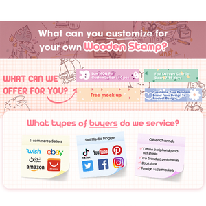 लकड़ी के फूलों की टिकटें लकड़ी की स्याही की टिकटें कस्टम एम्बॉसिंग लोगो जर्नल वर्णमाला शिल्प लकड़ी की टिकटें - Product Image 6