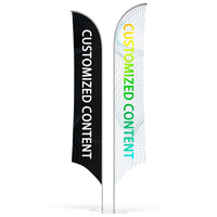 Drapeau publicitaire carré en polyester durable, imperméable, pour publicité routière, pour la Saint-Valentin, Noël, la plage