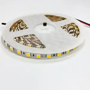 Lampu strip led fleksibel SMD 5050 12V 84 led per meter warna putih 6mm lampu led fleksibel IP20
