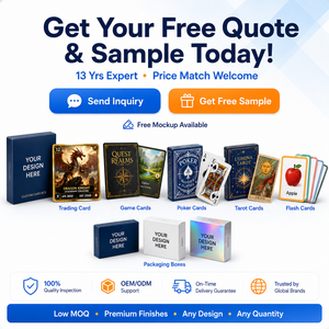 Impresión Profesional de Juegos de Cartas Personalizados, Fabricante de Mazos de Póker y <span class=keywords><strong>Tarot</strong></span> Personalizados con 100% de Control de Calidad, Reemplazo Gratuito, OEM - Product Image 6