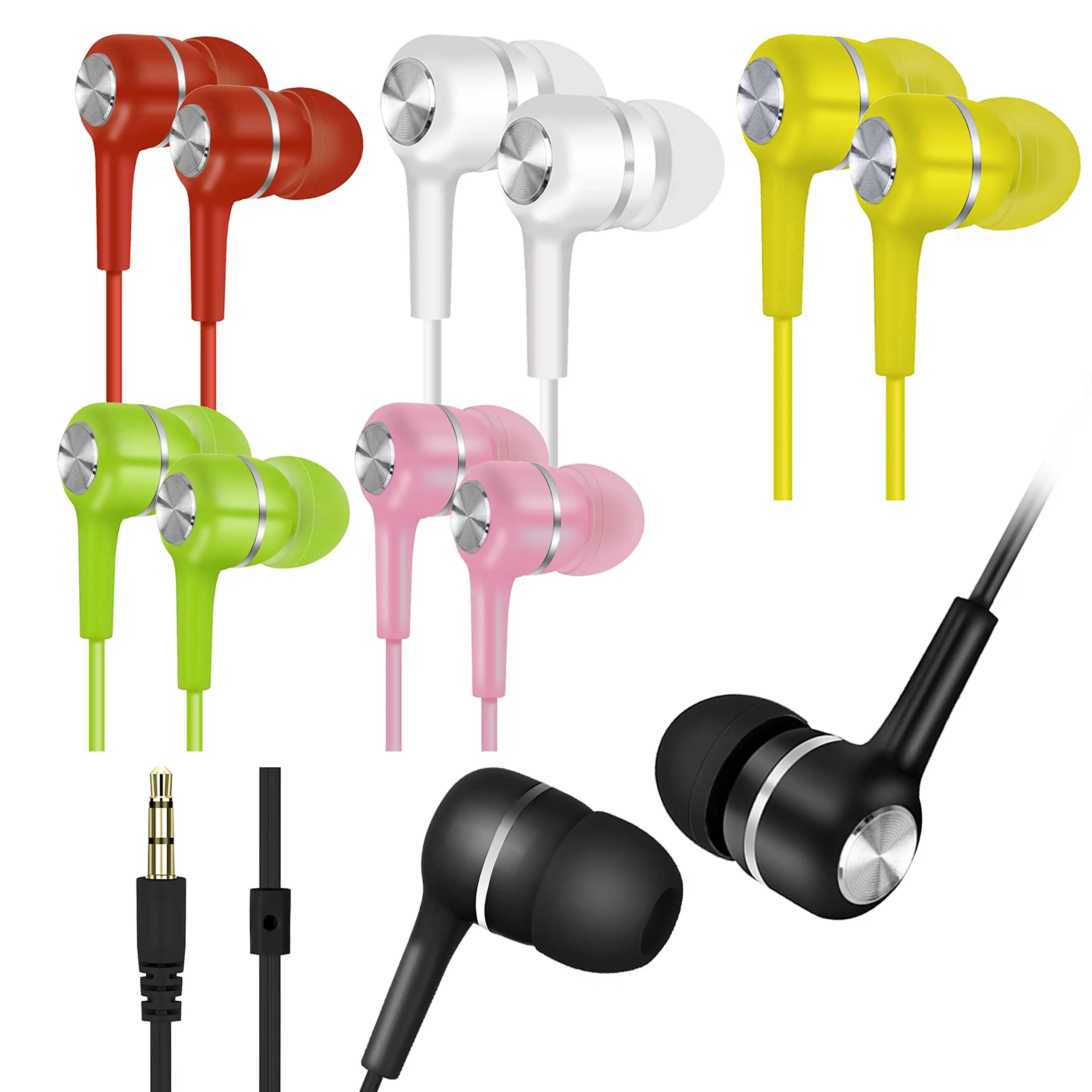 wholesale Wired Super Bass 3.5mm Crack Colorful Headset Earbud for iphone Samsung mp3 mp4 tablet