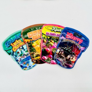 Candy Gummy 3.5g Edible Packaging Ziplock Die <b>Cut</b> Custom Printed Mylar Bags 3.5 Smell Proof Foil Moisture Proof - Product Image 1