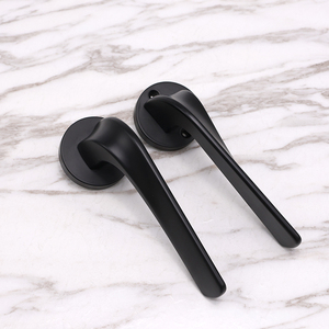 Thiết kế mới phong cách Châu Âu nhôm đen từ hệ thống im lặng lockset LEVER xử lý phòng ngủ khóa cửa - Product Image 5