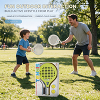 Ensemble de raquettes de tennis de table Concord en plastique blanc et vert, 2 balles, boîte colorée, sport de plein air, enfants, jeu en plein air