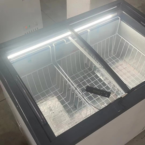 Congelador de Helados Tipo Arcón para Supermercado, Comercial, con Tapa de Vidrio, Enfriamiento Directo, Temperatura Única, Mecánico, CE - Product Image 1