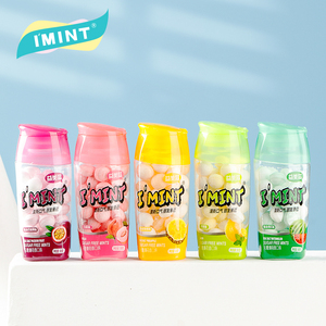 Vente chaude Haute Qualité 30G Tablette Frais À Mâcher Citron Pêche Saveur De Fruits Dur Cool Menthe Bonbons <span class=keywords><strong>Confiserie</strong></span> Comprimée - Product Image 1