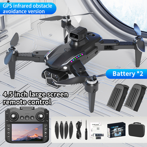 Drone pliable portable S12 avec caméra 6K, détecteur GPS pour enfants, jouets télécommandés <span class=keywords><strong>mini</strong></span> longue portée, transmission d'images <span class=keywords><strong>10KM</strong></span> - Product Image 3