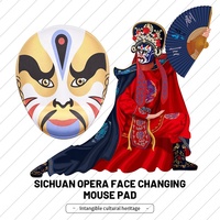 Gamer Opera Mask Desk Rubber Material Csgo Custom Mouse Pad Xxl 3D Gel Memory Foam Mouse Pad Tapis de souris de jeu pour la maison et le bureau