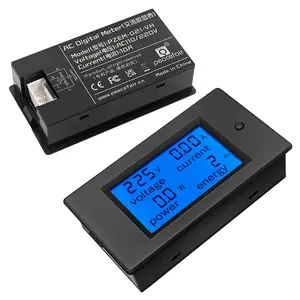 PZEM-021-VH 4 1 Digital LCD Display Power Energy Meter AC 80-260V 10A Voltmeter Ammeter Wattmeter Voltage Current Power Meter