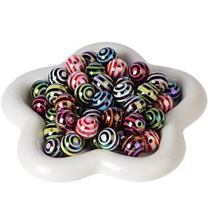 Perle ronde de 16 mm en acrylique coloré avec trou droit, pour la création de bijoux, stylos, porte-clés et accessoires DIY - Product Image 5
