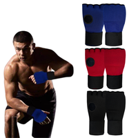 Gants de boxe à demi-doigts à enfiler, confortables, avec bandages en gel, pour MMA, absorption des chocs renforcée pour la boxe et le Muay Thai