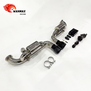 Vente flash Échappement Catback en acier inoxydable poli SS304 pour Porsche <span class=keywords><strong>991</strong></span>.1/<span class=keywords><strong>991</strong></span>.2 <span class=keywords><strong>GT3</strong></span>, avec soupape, améliore le son et les performances, livraison rapide - Product Image 4