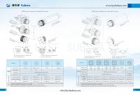 HYSF SUBSEA 8 Konektor Serat Optik Kedap Air Bawah Air, Flens Receptacle Pria & Steker Kabel Wanita, Daya Serat Bawah Laut