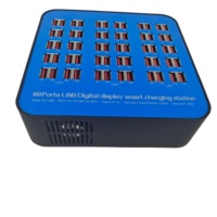 Chargeur USB Intelligent Haute Puissance 300W à 60 Ports Station de Charge USB Multi-Ports pour Téléphone Portable Ignifuge ABS 860
