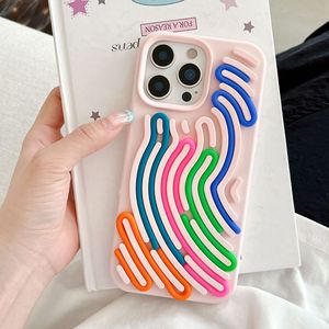 Sáng Tạo Mê Cung Silicone Lỏng Trường Hợp Điện Thoại Cho <span class=keywords><strong>iPhone</strong></span> 16 15 14 13 Loạt 16 Promax Thú Vị 3D Chống Sốc Bảo Vệ Bao Gồm - Product Image 4