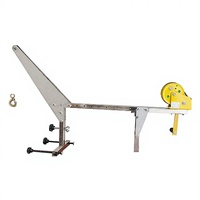Nouvelle grue de levage pratique pour climatiseur extérieur avec câble de 20 m, support pliable et treuil à câble métallique