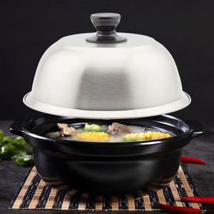 16 CM Custom Logo Burger Bell Heat-Resistant Steel Grill Dome with Plastic Handle for <b>BBQ</b> <b>Tools</b> Melting Cheese - Product Image 5