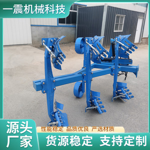 Grand charrue réversible hydraulique robuste pour labour profond, équipement agricole de préparation du sol, bleu - Product Image 3