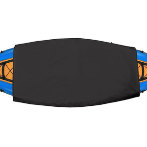 Housse de cockpit de <span class=keywords><strong>kayak</strong></span>, protection solaire, équipement de sports nautiques, tissu Oxford 420D enduit d'argent, noir, imperméable - Product Image 3