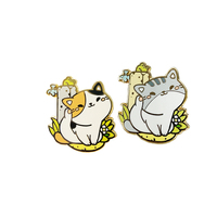 Badges en émail dur personnalisés avec logo d'animal mignon, lettres personnalisées, épingles en métal pour revers, vente en gros