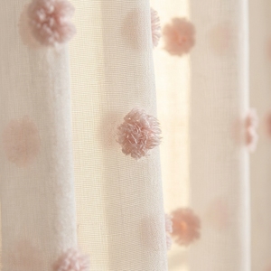 Voilages DaiRui à Pompons, Prêts à Poser, Légers, Prêts à Expédier, Vente Chaude, Panneau à Œillets - Product Image 5