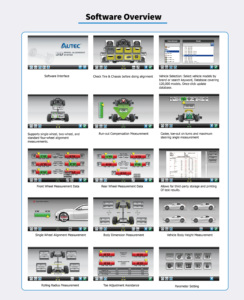 Outil d'alignement de roues numérique 3D universel, équipement de <span class=keywords><strong>garage</strong></span>, réparation automobile, aligneur de roues AUTEC ATW-A20, machine d'alignement de roues, alimentation 220V, 12 mois - Product Image 4