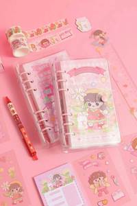 Design Cute Kawaii Girls Memo Pad Sticker Notebook Scrapbook Kit Cartoon Journal <b>Gift</b> <b>Set</b> - Product Image 4