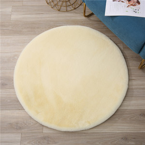 <span class=keywords><strong>Tappeto</strong></span> in pelliccia di coniglio solido all'ingrosso <span class=keywords><strong>tappeto</strong></span> <span class=keywords><strong>rotondo</strong></span> in pelle di pecora Super morbida <span class=keywords><strong>tappeto</strong></span> <span class=keywords><strong>bianco</strong></span> peloso in pelliccia sintetica di coniglio in pelle scamosciata <span class=keywords><strong>tappeto</strong></span> per camera da letto - Product Image 3