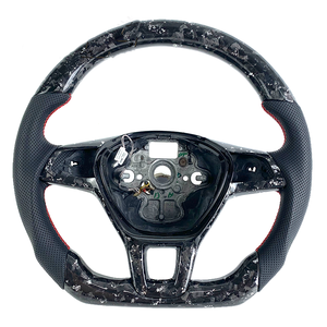 Volante in Pelle Personalizzato Stile Sportivo per <span class=keywords><strong>Volkswagen</strong></span> VW <span class=keywords><strong>Golf</strong></span> MK8 <span class=keywords><strong>TSI</strong></span> - Product Image 3