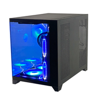 PCOOLING Usine Oem Personnalisé Ordinateur Pc Cas Gaming Atx Cas & Tours Armoire En Verre Avec Rgb Ventilateurs Pour Ordinateur De Bureau