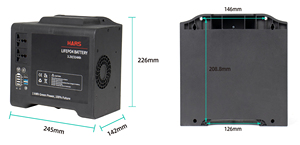 Estación de Energía Portátil con Batería de Litio de 1kwh, Banco de Energía para Exteriores, Solución de Respaldo para el Hogar, Soporte de Emergencia, Onda Sinusoidal Pura - Product Image 1