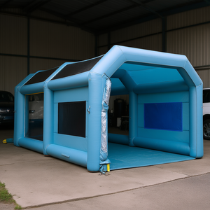 Db Wholesale Inflatable Paint Booth 28x16x11 Ft Blue Spray Tent With Electric Pump Easy Setup For <b>Car</b> <b>Painting</b> - Product Image 2