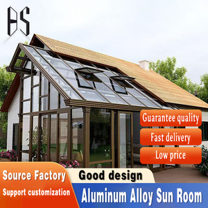 Sân vườn độc lập thiết kế mới nhất phòng tắm nắng hợp kim nhôm kính nhà nhôm bên ngoài phòng mặt trời - Product Image 2
