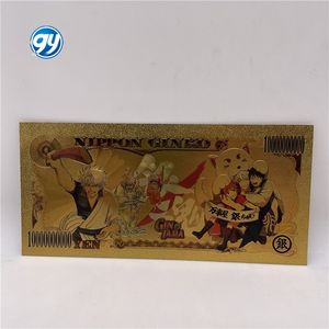5 types de billets de banque d'anime japonais <span class=keywords><strong>Gintama</strong></span>, billets de banque en or, collection de cartes de dessin animé - Product Image 6