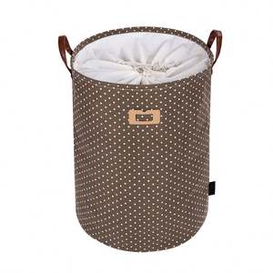 Sacs panier à linge avec poignée en cuir durable sacs pliables panier à linge - Product Image 3