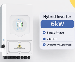 อินเวอร์เตอร์ไฮบริด Deye SUN-6K-SG05LP1-EU-AM2-P 6KW แบบเฟสเดียว พร้อมแบตเตอรี่ 48V/51.2V มีสินค้าในสต็อก - Product Image 1