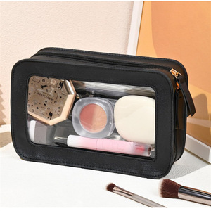 Cross-border spot transparent zippered cosmetic <b>box</b> toiletry bag travel cosmetic <b>storage</b> bag large capacity <b>waterproof</b> cosmetic - Product Image 4