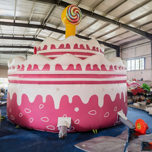 Castillo <span class=keywords><strong>Inflable</strong></span> con Temática <span class=keywords><strong>de</strong></span> Pastel, Castillo <span class=keywords><strong>Inflable</strong></span> para Jugar al Escondite, Trampolín para Niños para Fiestas <span class=keywords><strong>de</strong></span> Cumpleaños y Parques <span class=keywords><strong>de</strong></span> Diversiones - Product Image 6