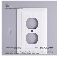 Panel soket dinding rumah tangga standar Amerika cangkang plastik serat kayu Panel standar Amerika 124*79*6mm CN180