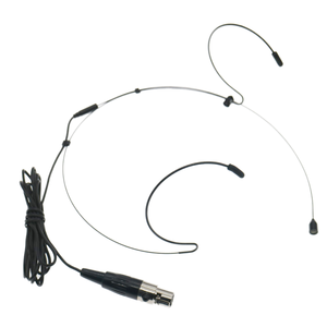 Microphone auriculaire en métal cardioïde noir omnidirectionnel Casque sans fil XLR 4Pin SLX <span class=keywords><strong>ULX</strong></span> GLX QLX Système de ceinture Shur TA4F K9 - Product Image 1