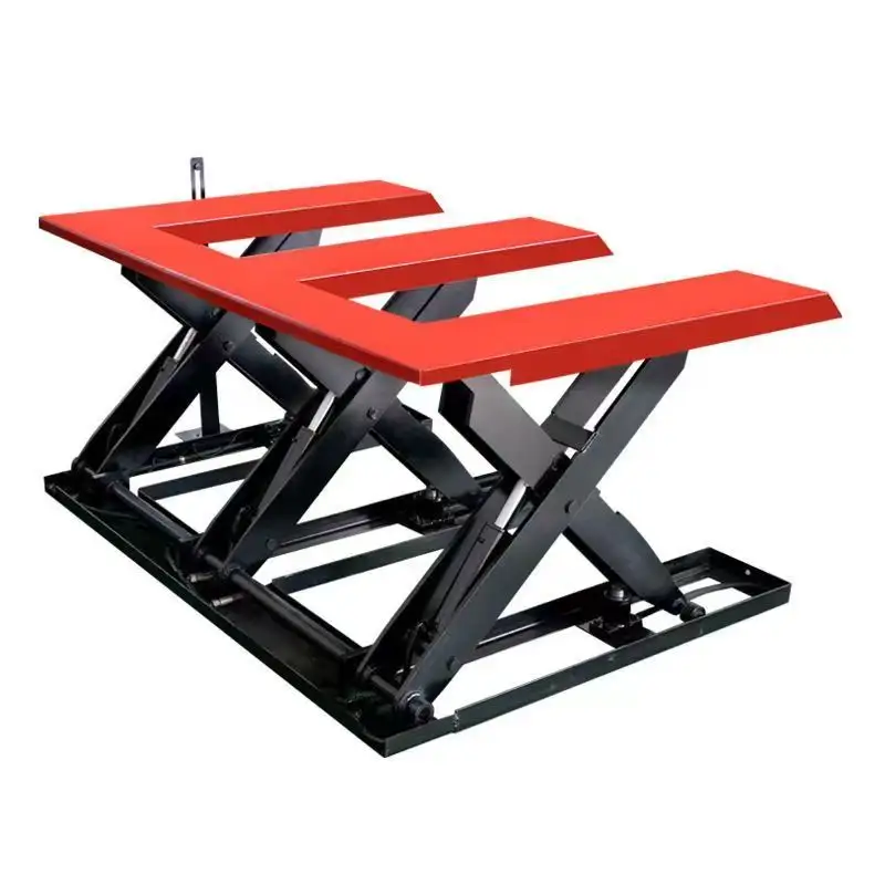 E hình dạng văn phòng phẩm Scissor Lift bảng thủy lực Scissor Nâng Nền tảng