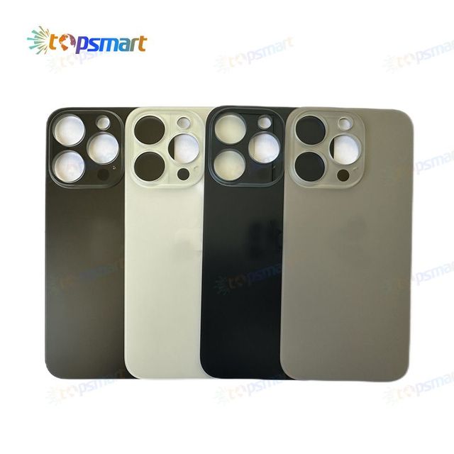 Glass Big Hole Back Cover for Iphone 15 15pro 15pro Max 14 14pro 14pro Max 13 13pro 13pro Max