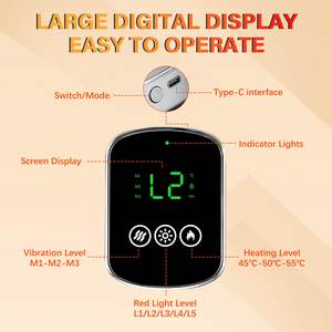 <span class=keywords><strong>Ceinture</strong></span> de massage d'épaule sans fil réglable à 76 LED pour thérapie par lumière rouge 660nm & 850nm, dispositif portable pour thérapie par lumière rouge - Product Image 4