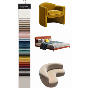 2301A Perchas <span class=keywords><strong>de</strong></span> muestra Color sólido 350gsm Sofá Mosha Terciopelo con respaldo polar Tela <span class=keywords><strong>de</strong></span> tapicería <span class=keywords><strong>para</strong></span> el hogar <span class=keywords><strong>para</strong></span> muebles - Product Image 1