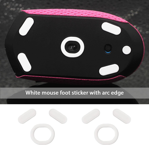 Almohadillas para Patas de Ratón, Adhesivos para Patas de Ratón <span class=keywords><strong>Logitech</strong></span> G304 <span class=keywords><strong>G305</strong></span>, Blancas, Bordes Curvos Redondeados - Product Image 6